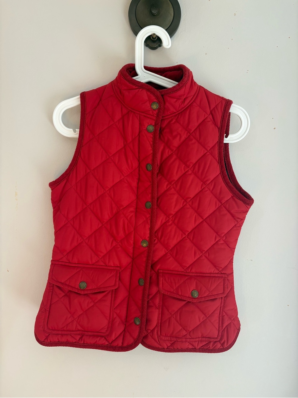 GANT beautiful Quilted Prep Red Sleeveless Vest size XS